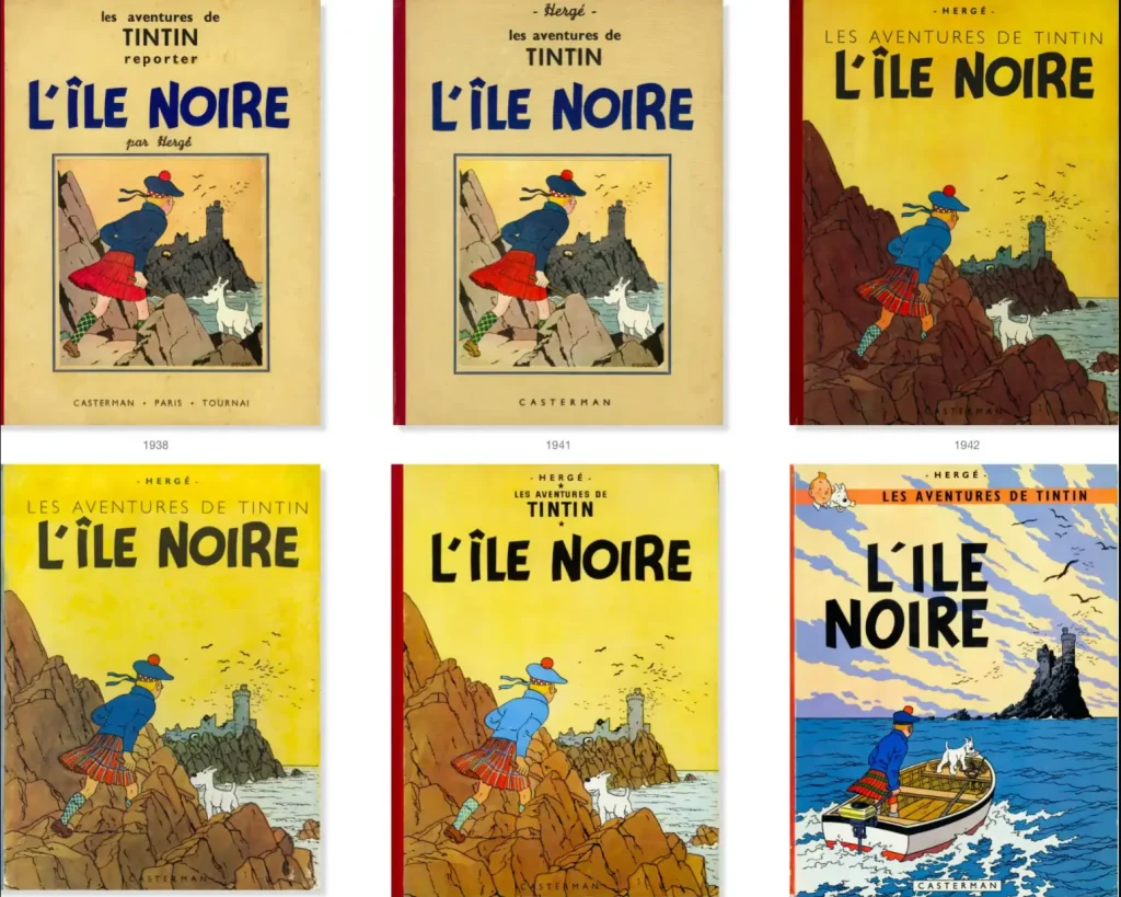 فیگور تن تن اسکاتلندی در جزیره سیاه Tintin in a Kilt