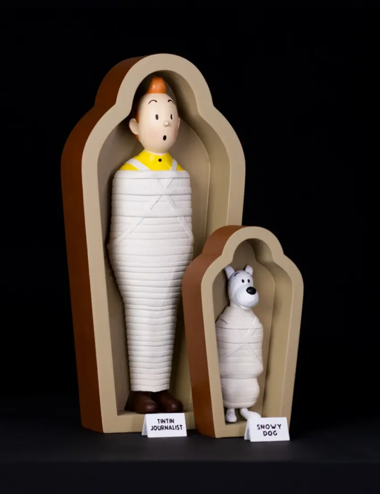 فیگور تن تن و میلو مومیایی Tintin & Snowy in Coffin - تصویر 2
