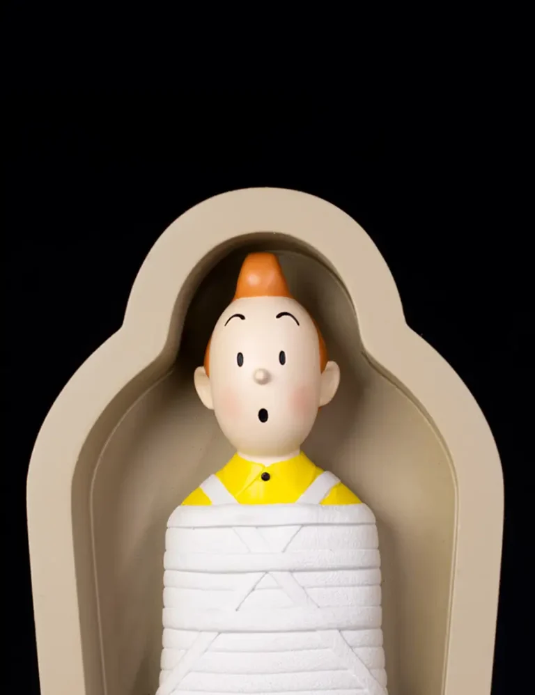 فیگور تن تن و میلو مومیایی Tintin & Snowy in Coffin - تصویر 3