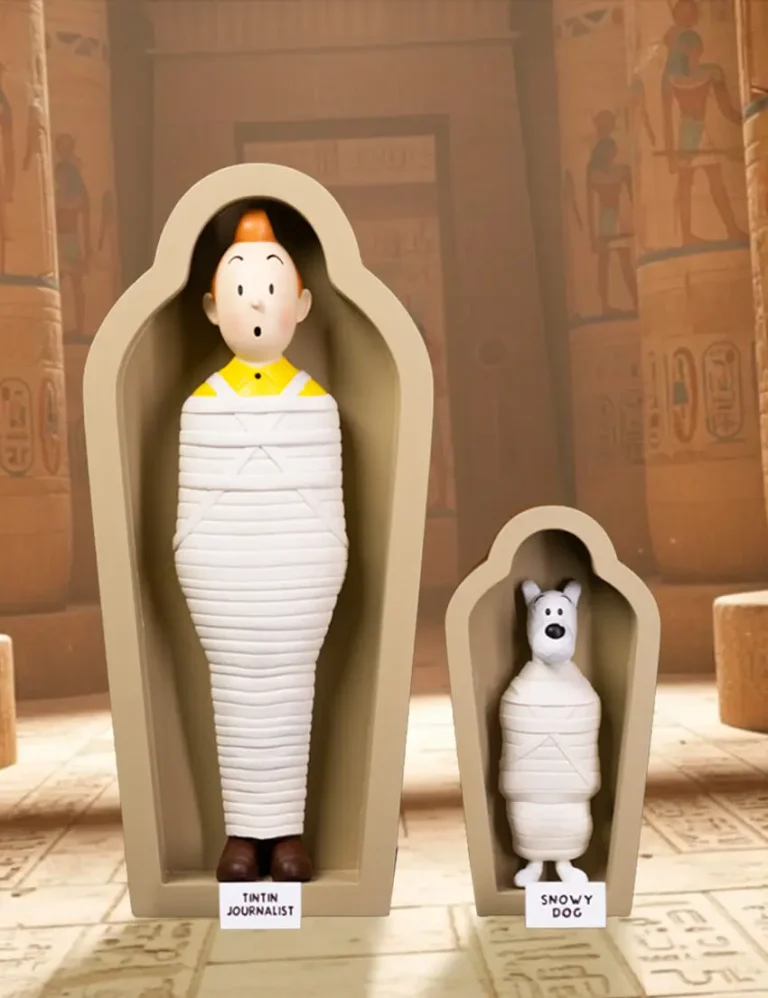 فیگور تن تن و میلو مومیایی Tintin & Snowy in Coffin - تصویر 4